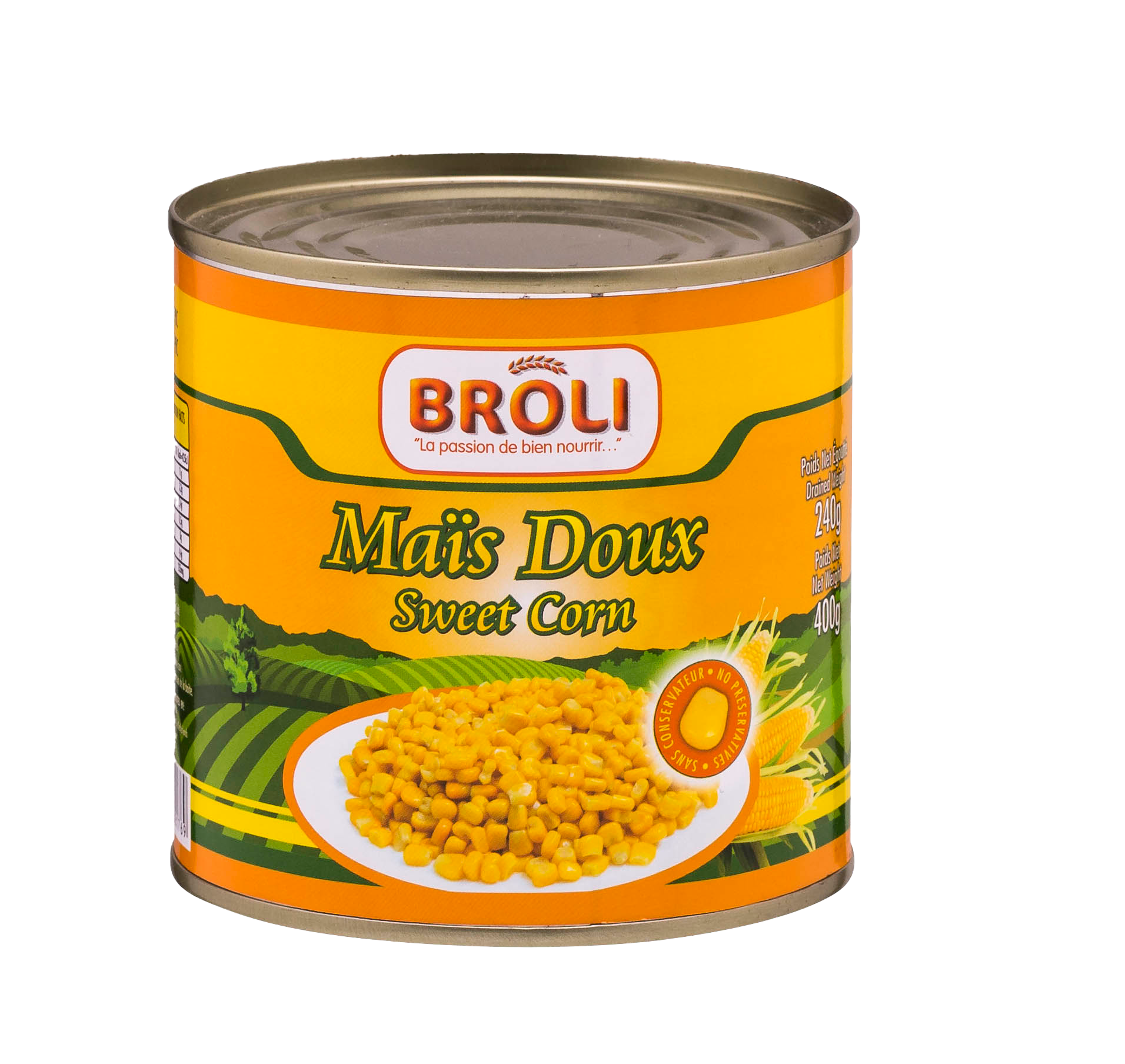 Maïs doux broli 425g